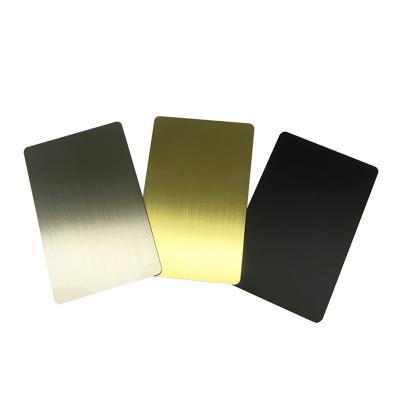 China Free sample waterproof/waterproof matt silver hybrid NFC 213 metal hid card black gold nfc metal DIY card for business card for sale