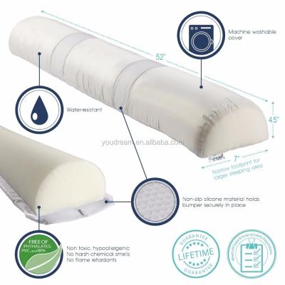 China Foam Bed Bumper Toddler Anti-Decubitus Bed Fences With Water Resistant Cover For Kids Safety Pillow Side Pads for sale