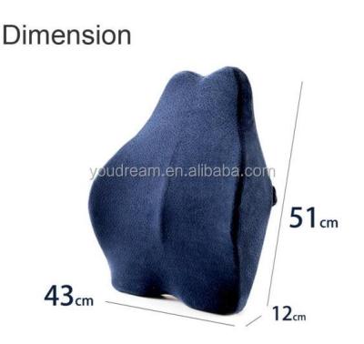 China Natural Edging Back Cushion Anti-Decubitus Memory Foam, Cushion Lumbar Support Pillow with Placing Strap, Chair Home Office Car, Relief for sale