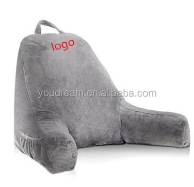 China Backrest Reading Pillow Husband Anti-Decubitus Pillow With Removable Arm Cover Gray for sale