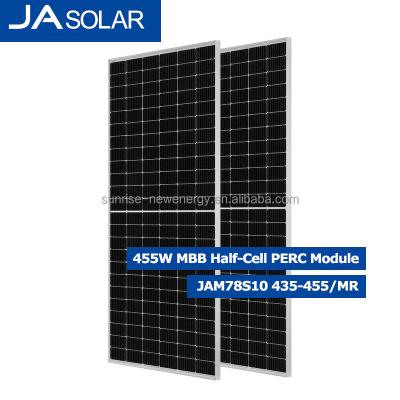 China JAM78S10MR 435-455W JA Multi-Busbar PERC Solar Panel Solar PV Module Cells For Solar System JAM78S10MR 435-455 for sale