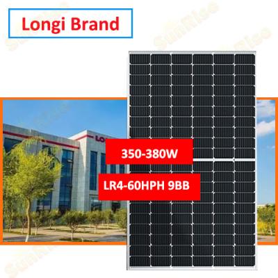 China Longi Lr4-60hph 350w 355w 360w 365w 370w 375w 380w PV module portable solar system rack panel efficiency: 21.1% for sale