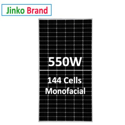 China Good price jinke mono solar panel 525w 530watt 535W 540watt 545W 550W half cut PV module for farm system solar panel efficiency: 21.1% for sale