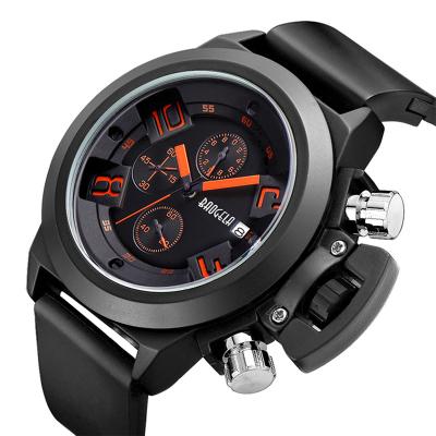 China Men's Chronograph Sports Quartz Watches For Men Watch Luminous Multifunctional Montre Homme for sale