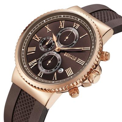 China Cool Rubber Strap Watch Mens Chronograph Fashion Watches Quality Interesting Watches For Men for sale