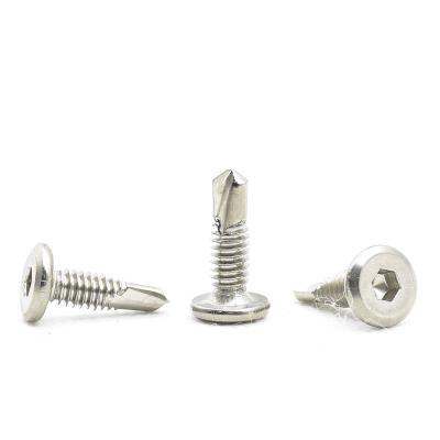 China Flat Customized Large 120 Degree Flat Head Self Tapping Self-Drilling Stainless Steel Tin Screw for sale