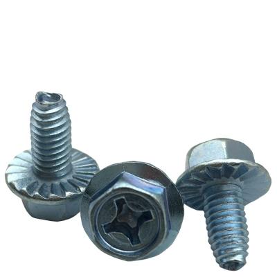 China Professional Wholesale Triangle Galvanized Recessed Head Flange Triangle Flange Triangle Screw for sale