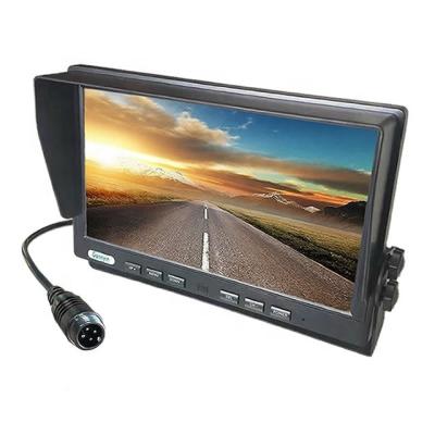 China MDVR LCD Car Monitor 4 Pin Male Aviation Connector 10.1 Pin Male Aviation Connector Universal Remote Control Full Screen IPS For Bus Car Camera Monitor Backup System for sale