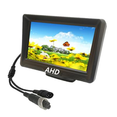 China High Definition Brightness Screen 5 Inch AHD Remote Control Car Monitor TFT LCD Show DC 12V For Reversing AHD Camera Car Rearview Monitor for sale