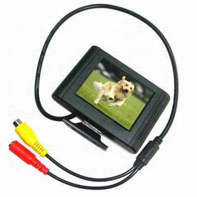 China RGB Mini Size Car Monitor Reversing Kit 2.4 Inch TFT LCD Screen Small Car Display Rearview Parking Bracket With AV Input DC5V-30V for sale