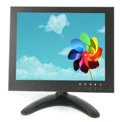 China 8 Inch HD1080P PC Monitor Case Black Metal Shell HD1080P Desktop CCTV Equipment Desktop CCTV BNC AV VGA Desktop Display for sale