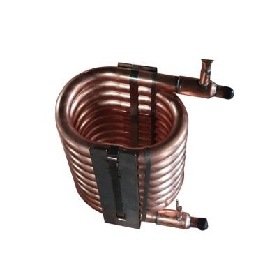 China Condenser and evaporators OEM design suitable for R410a refrigerant coaxial coil heat exchanger for industrial water chiller for sale