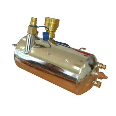 China Refrigeration Parts Seawater Corrosion Resistance Stainless Steel Liquid Heat Exchanger Receiver With Cupronickel Finned Copper For Reefer Container for sale