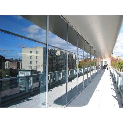 China Modern High Performance Mullion Facade / Transom 60 Mm Face Width Schuco Glass Curtain Wall for sale