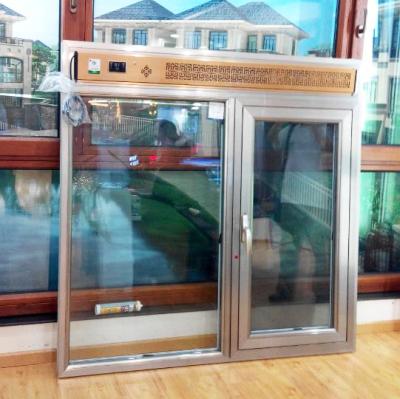 China New-Ventilation Magnetic Screen System On Sliding Glass Window Aluminum Frame Double Glass Windows for sale