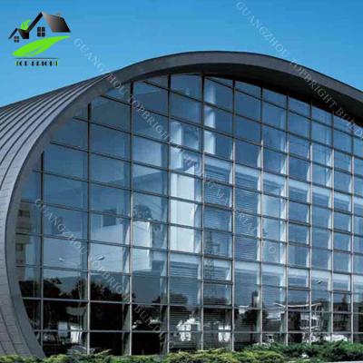 China Hotel Facade Cladding System Glass Wall Curtain Aluminum Alloy Construction Aluminum Curtain Wall for sale