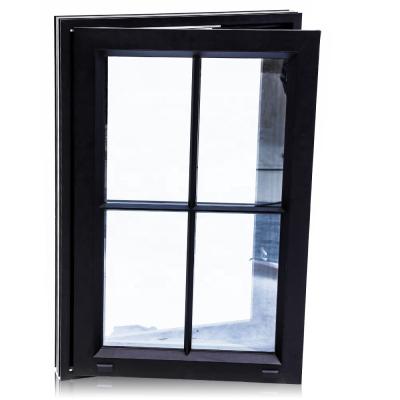 China Aluminum Folding Screen Hurricane Impact Glass Windows Double Swing Casement Window For Home for sale