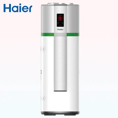 China Hotel Haier Household R134A Gas Enamel All In One Heat Pump Central Flash Heater With Water 75 Degree for sale