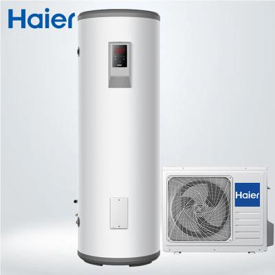 China Hotel Haier DHW Best 80 Gallon Domestic Hybrid R134A Split Type Air Source Electric Heating Pump Water Heater for sale