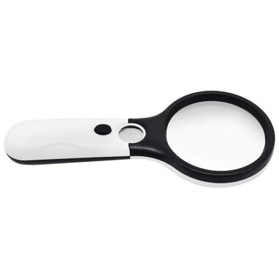 China Low Vision Reading Aid 3X 45x Handheld Magnifying Lamp Mobile Light Magnifying Glasses for sale