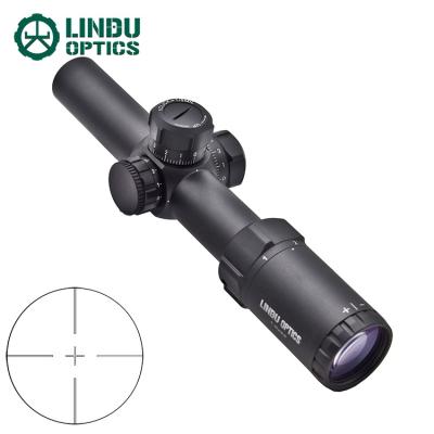 China LINDU OPTICS military tactical rifel 1-6x24 scope with illuminated reticle LDRS002S for sale