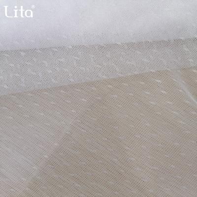 China Polyester Dot Tulle Shrink-Resistant Mesh Fabric For Dress Ingredients And Accessories for sale