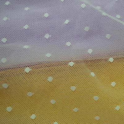 China Viable Small Round Dot Net Stretch Lace Fabric For Clothing for sale