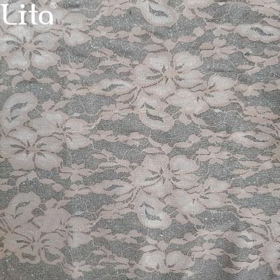 China Lita Online sales of stretch seven colors choosable finished tan composite lace fabric for sale