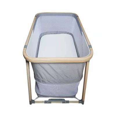 China Factory Direct Sale Contemporary Baby Barrier Playpen Bed Crib with Crib Mode and Rocking Mode for sale