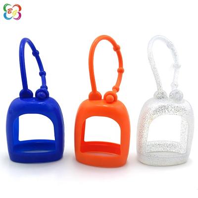 China Colorful Europe Silicone Hand Wash Bottle Cover Hand Sanitizer Holder Cover Case for sale