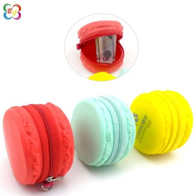 China Fashion Factory Candy Custom Women Coin Bags Zipper Lady Fashion Wallet Macaron Silicone Coin Purse for sale