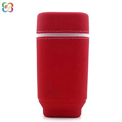 China Schools & Custom Offices Candy Color Pencil Holder Custom Silicone Pencil Pouch for sale