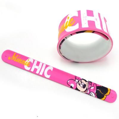 China Fashion Wholesale Promotional Kids Wristband Slap Band for sale