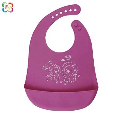 China Amazon Viable 2019 Hot Sale Cute Waterproof Silicone Baby Bibs for sale