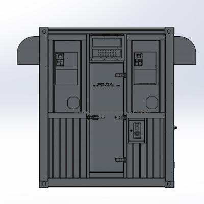 China Corten Steel (SPA-H) Over-width Power Energy Open Doors ISO 45ft High Side Cube Container for sale