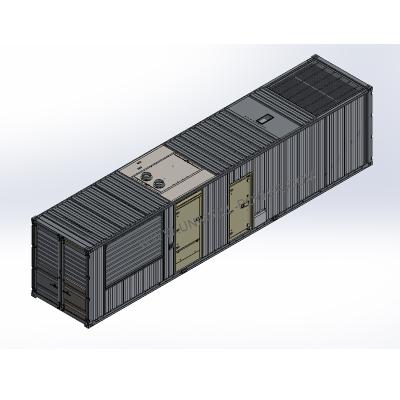 China Corten Steel (SPA-H) 1.3MW to 3MW Genset Acoustic Canopy Supplier Container Generator 2000Kva 3D Model for sale