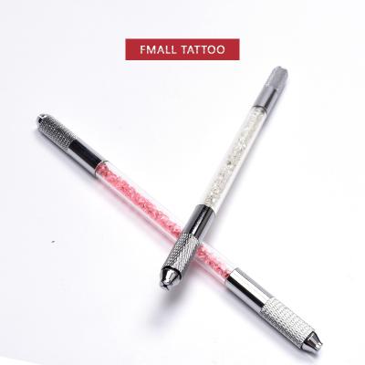 China Waterproof Microblade Pen Excellent For Eyeliner Multifunctional Crystal Manual Pen Double Ends For 3D Eyebrow Hairstroke Microblading Cosmetic Permanent Makeup Tattoo DIY Tool for sale