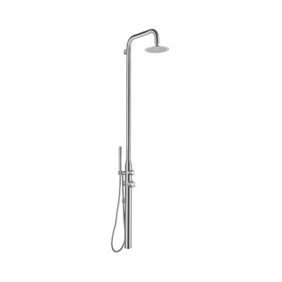 China Without Sliding Bar 316 Stainless Steel Outdoor Beach Shower Column For Swimming Pool Garden 304 Free Standing Outdoor Shower Panel for sale