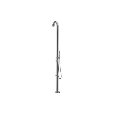 China Without Slide Bar Outdoor Beach Shower Column With Shower Head 316 Stainless Steel Outdoor Garden Shower For Swimming Pool for sale