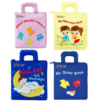 China Intelligence Baby Cloth Book Quiet Torn Ripped Rottproof Can Bite Educational Toys Baby Intelligence Developing Toys for sale