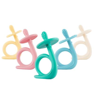 China Nursing New Babies Baby 3D Cartoon Snail Teether Teeth Stick Chews Baby Silicone Toddler Toys Care For Babies for sale