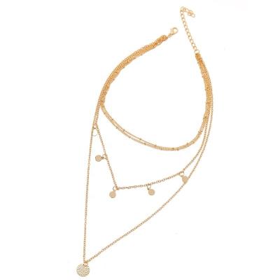 China Fashion New Design Retro Simple Delivery YULUCH Kolye Women Gold Necklace Multi Layer Pendant for sale