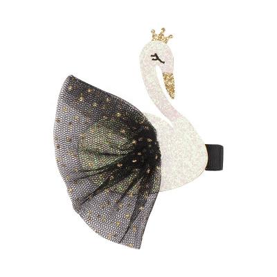 China YULUCH Eco-friendly Fashion Hair Clip Accessories Children's Stylish Swan Girls Hair Clip Wholesale for sale