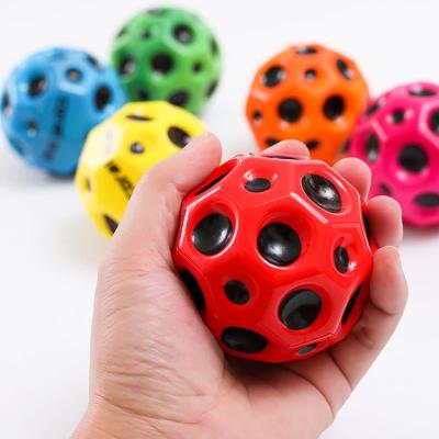 China Baby Exercise PU Foam Ball Super Elastic Baby Grip 3D Exercise Hole Relieve Stress Fidgety Person Toys Kids Gift for sale