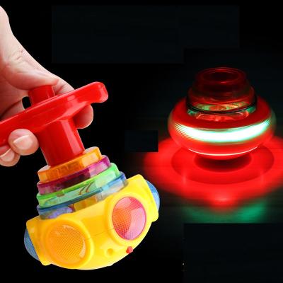 China Effort Release Spinner Led Music LED Light Up Glowing Gyro Hand Spinner Relaxing Toys Gifts For Kids Adults for sale