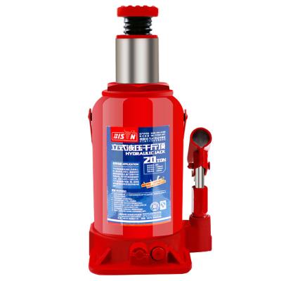 China Car Jack Bison China Iso 9001 Certificate Safe And Easily Use 20T Manual Air Hydraulic Bottle Jack for sale