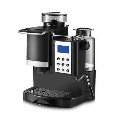 China High Quality Semi Automatic Hotel Machine Grinder Milk Frother Espresso Coffee Maker for sale