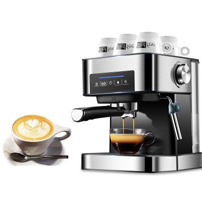 China Hotel Wholesale Milk System Foaming Cappuccino Latte Home Semi Automatic Espresso Coffee Machine for sale