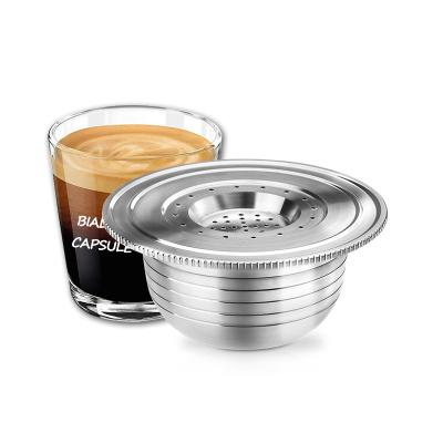 China Viable Amazon Hit Stainless Steel Refillable Coffee Filter Capsule Reusable Coffee Capsule For Bialetti for sale