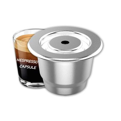 China OEM Stainless Steel Viable Refillable Coffee Filter For Nespresso Reusable Empty Capsule Coffee Capsule for sale